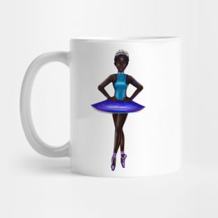 Ballerina Noor #4 - beautiful  black ballerina with corn rows Mug